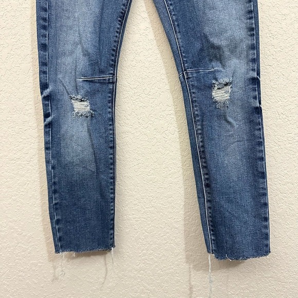 RTA Road to Awe The Jagger Frayed Zip Skinny Jeans *ALTERED* - Picture 5 of 14